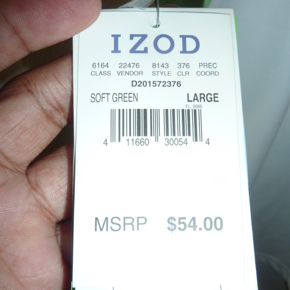 Women's LRG Izod Golf Shirt Soft Green - Picture 6 of 7